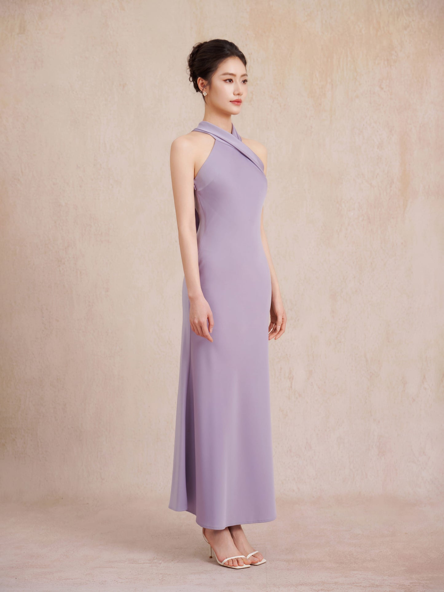 criss cross front maxi gown